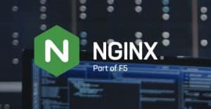 NGINX logo with the text